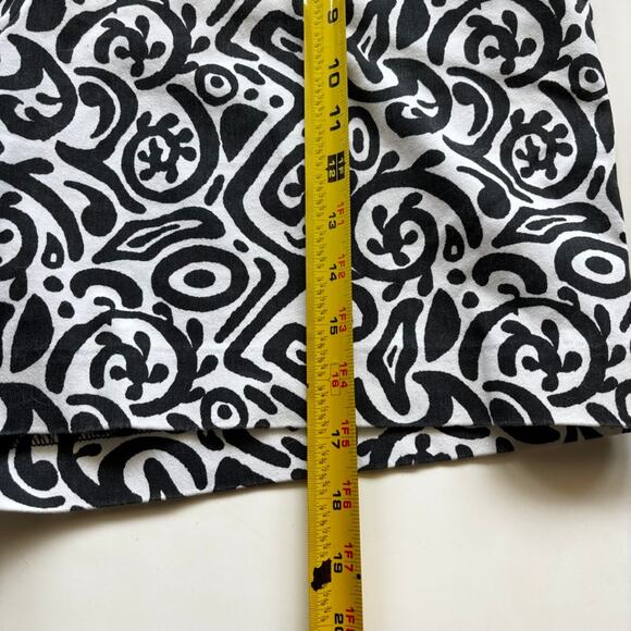 Isaac Mizrahi Shorts Sz 16 Black White Pattern Cotton Chinos New York Dressy - Picture 10 of 12